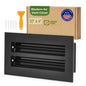 Aluminum Black Linear Slot Diffuser 10x4 (Duct Opening) - Modern Air Vent Cover