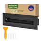 Aluminum Black Linear Slot Diffuser 12x2 (Duct Opening) - Modern Air Vent Cover