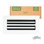 10x4 White Slim Design Aluminum Linear Slot Diffuser (Duct Opening)