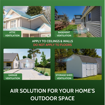 Gable Vent 10x10 (Duct Opening) - Air Return Grille