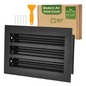 Aluminum Black Linear Slot Diffuser 12x6 (Duct Opening) - Modern Air Vent Cover