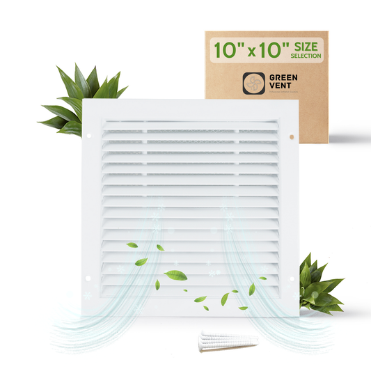Gable Vent 10x10 (Duct Opening) - Air Return Grille