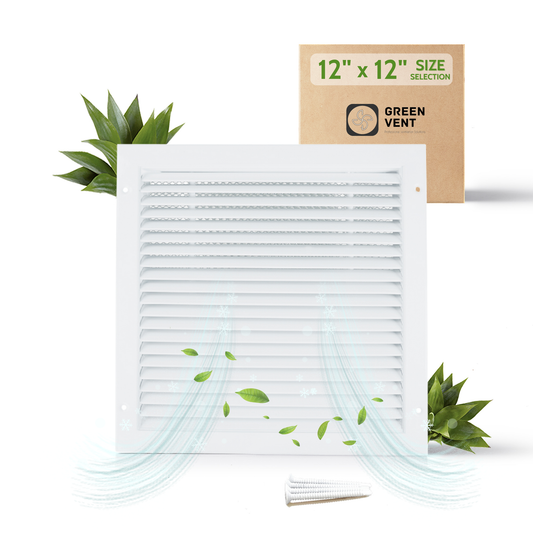 Gable Vent 12x12 (Duct Opening) - Air Return Grille