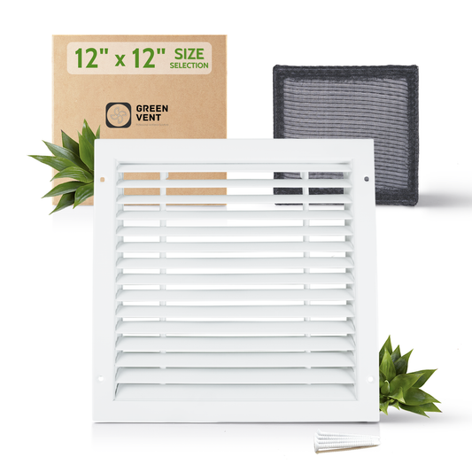 Air Return Grille 12x12 (Duct Opening), Decorative Aluminum Air Vent Covers