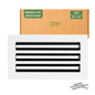 6x12 Air Vent Cover (Duct Opening) - White Aluminum Linear Slot Diffuser