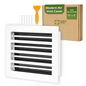 Aluminum White Linear Slot Diffuser 10x8 (Duct Opening)- Modern Air Vent Cover