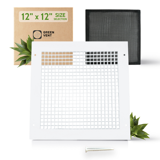 Aluminum Cube Core Eggcrate 12x12 (Duct Opening) - Eggcrate Air Return Grille