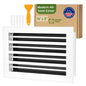 aluminum white linear slot diffuser 14x8 with packaging labeled 'Modern Air Vent Cover' on a white background