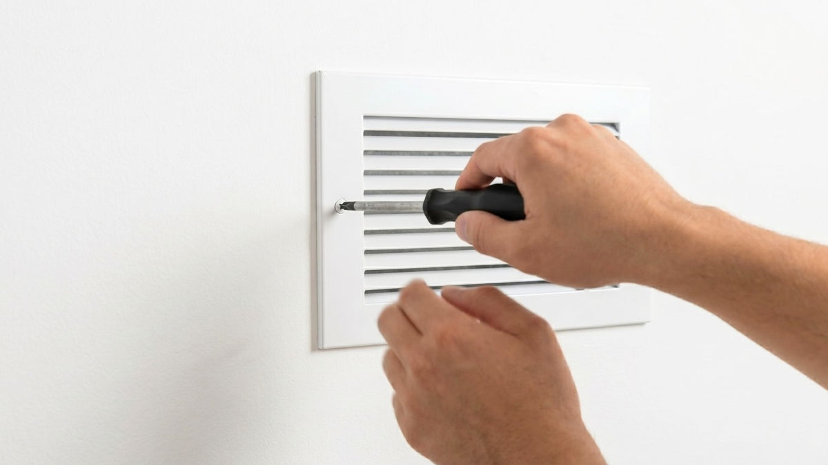 Drive the included screws to fasten it to the wall.